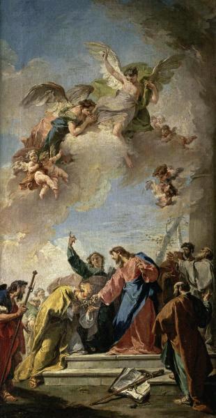 Christ Giving the Keys of Paradise to St. Peter