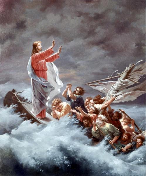 Christ Stilling The Tempest