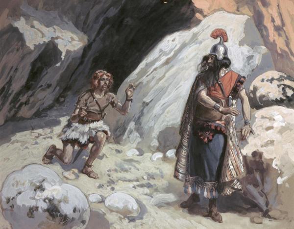 David and Saul In The Cave