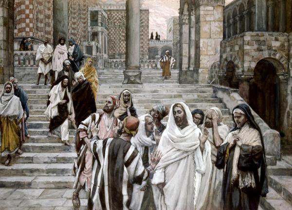 Disciples Admire The Buildings of The Temple