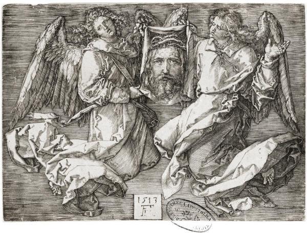 Etching Angels with head of Christ