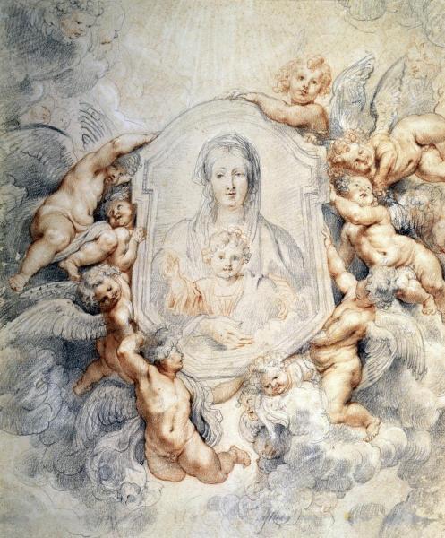  Image of the Virgin Portrayed with Angels