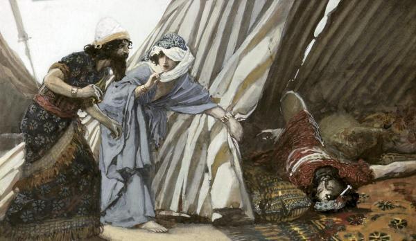 Jael Shows To Barak, Sisera Lying Dead