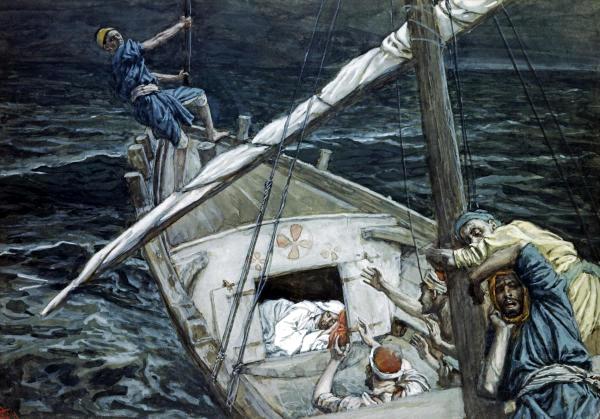 Jesus Asleep During The Storm