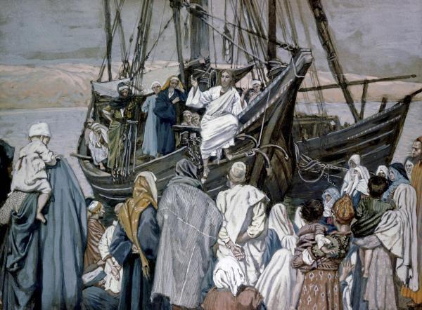 Jesus Preaching on a Boat 