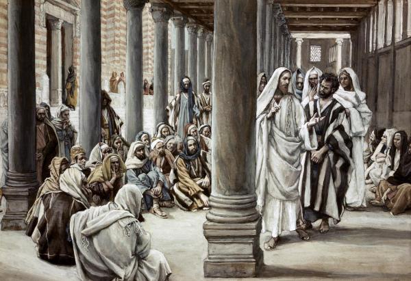 Jesus Walking On Solomon's Porch