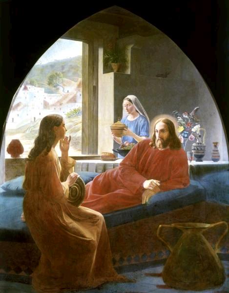 Jesus With Mary & Martha 