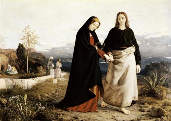 John Leading Mary From The Tomb 