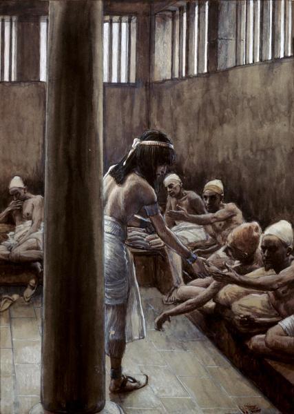 Joseph Distributes Bread In Prison