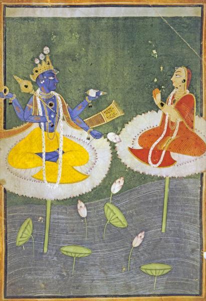 Krishna and Tadha Enthroned 