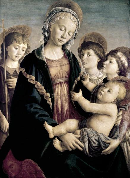 Madonna & Child With St. John Baptist & Two Angels   
