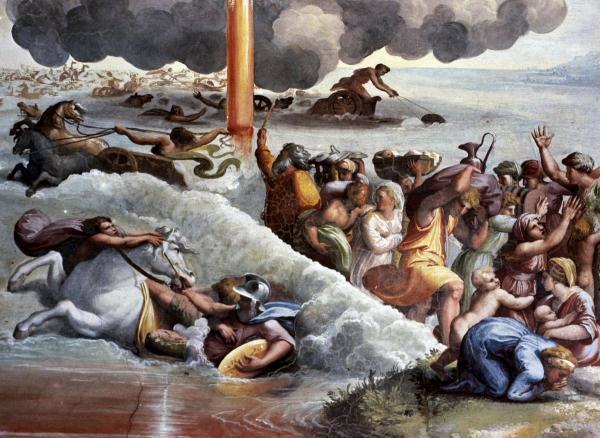 Moses Crossing The Red Sea  