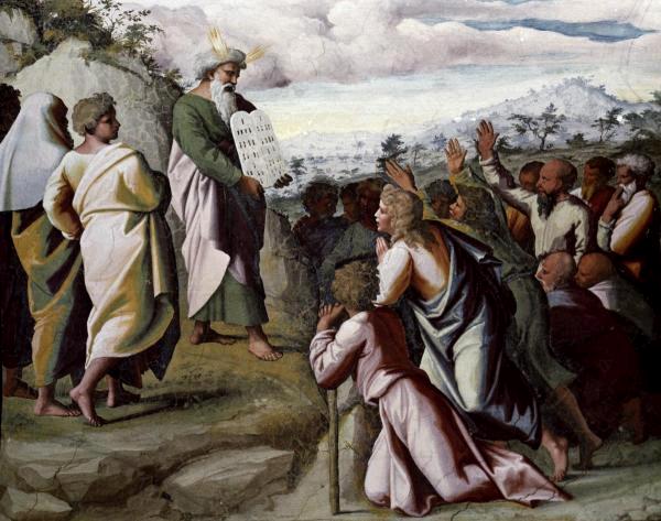 Moses Presenting The Ten Commandments 