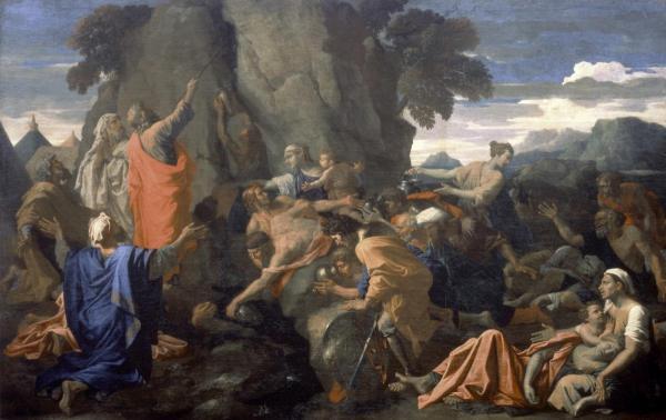 Moses Striking The Rock    