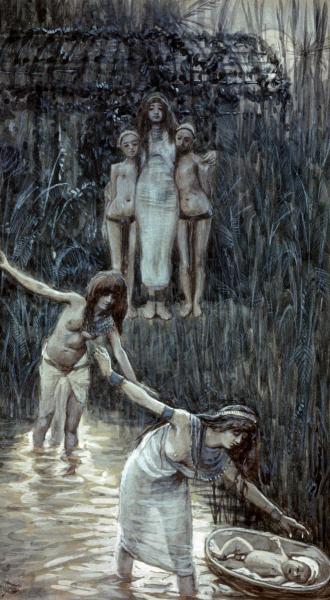 Pharaoh's Daughter Has Moses Brought To Her