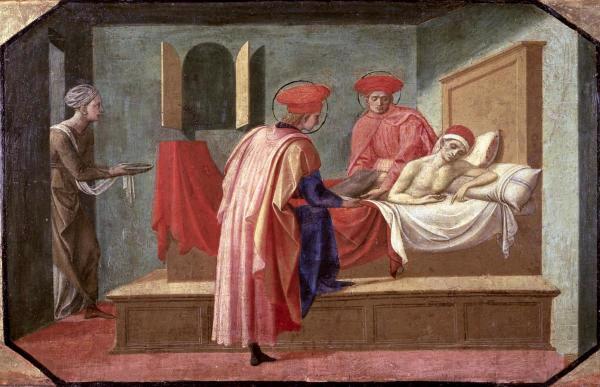 St. Cosmas and St. Damian Caring For a Patient   