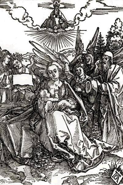 The Holy Family With Five Angels