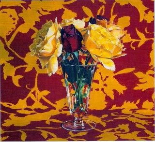 Yellow Roses With Red 2003 by Ben Schonzeit