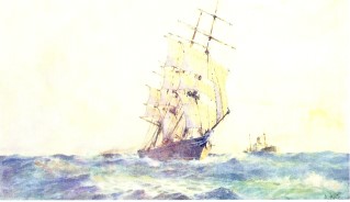 An Old Tea Clipper by Arthur Briscoe