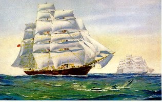 Tea Clippers Racing Home by William McDowell