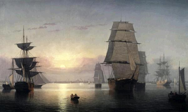 Boston Harbor, Sunset  