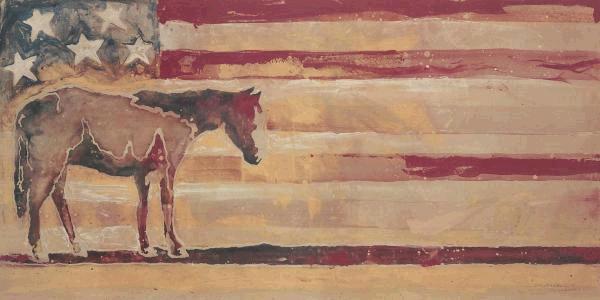 Horse - Red, White & Blue